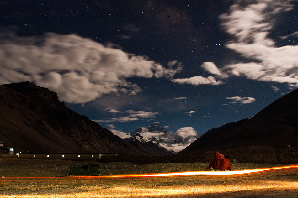 Mt. Everest by moonlight