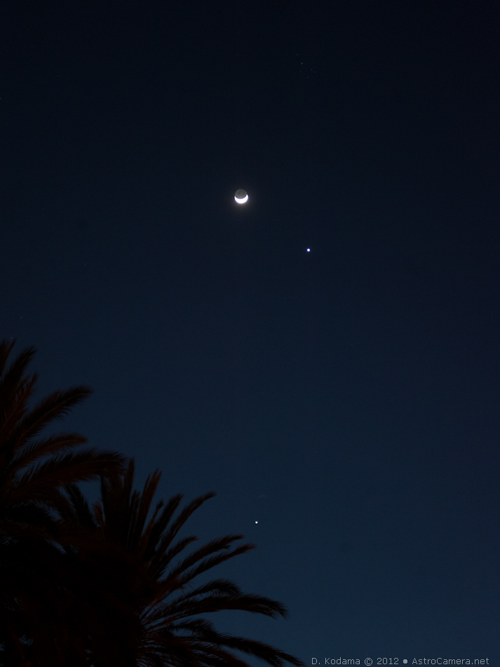 Venus-Jupiter Telescopic view