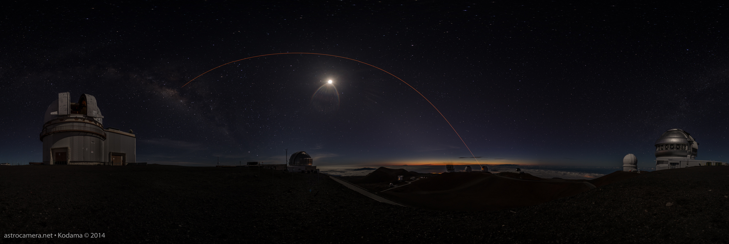 Mauna Kea Observatories Panorama