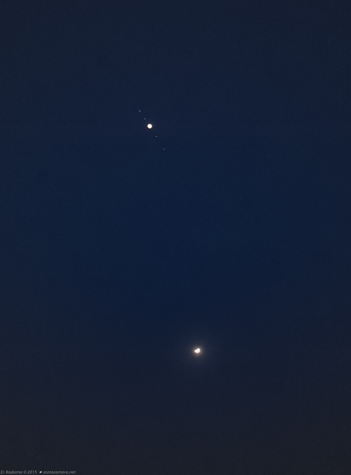 Venus-Jupiter Conjunction Closeup