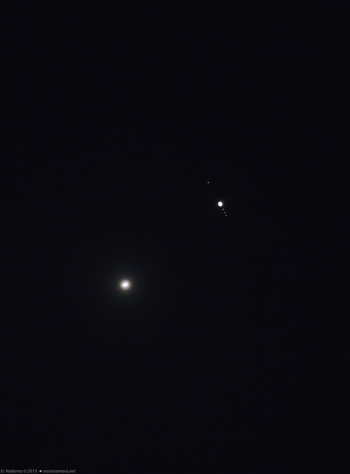 Venus-Jupiter Conjunction Closeup