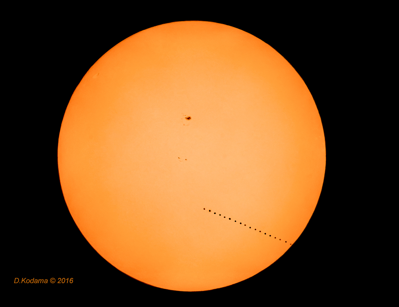 Mercury Transit 2016 composite